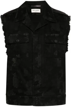 Saint Laurent Chaleco con estampado abstracto