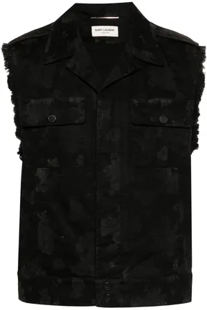 Saint Laurent Chaleco con estampado abstracto