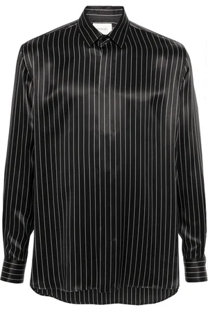 Saint Laurent Camisa con rayas estampadas