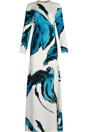 Silvia Tcherassi Vestido largo Ida con estampado abstracto