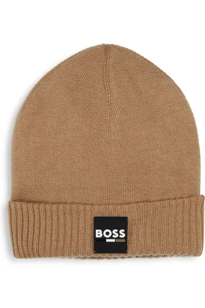 HUGO BOSS Gorro tejido con parche del logo