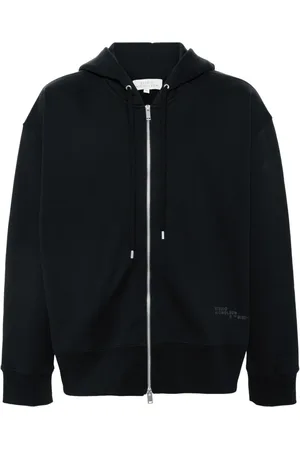 STUDIO NICHOLSON Hoodie con cierre y logo estampado