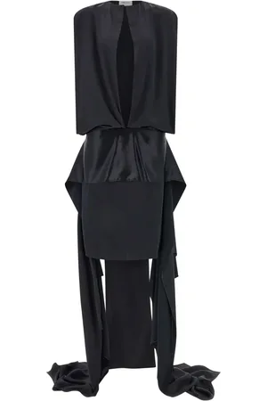 Salvatore Ferragamo Vestido de noche satinado con detalle de abertura