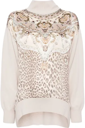 Camilla Top tejido con cuello de tortuga