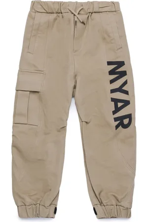 MYAR Pantalones cargo con logo estampado