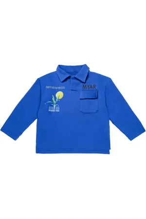MYAR Playera tipo polo con logo estampado