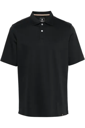 Boggi Milano Playera tipo polo de piqué de alto rendimiento