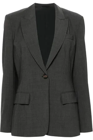 Brunello Cucinelli Blazer con detalle de cadena Monili