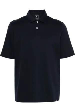 Boggi Milano Playera tipo polo de piqué de alto rendimiento