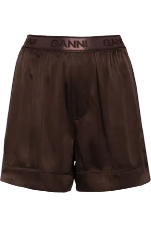 Ganni Bermudas con pretina elástica