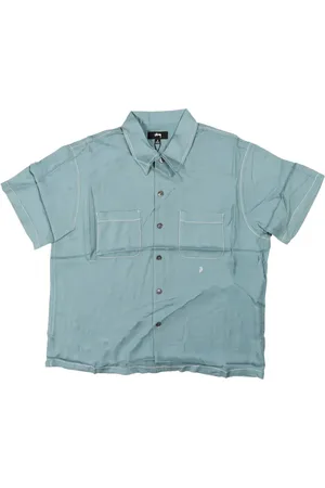 STUSSY Contrast-stitching shirt