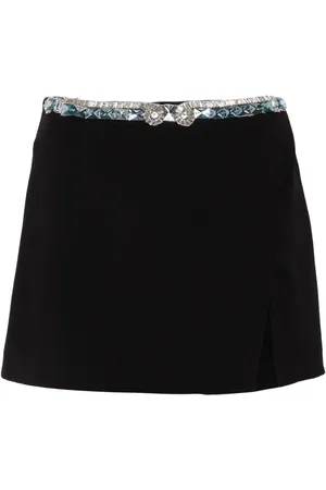 LOULOU Falda con detalles de cristal