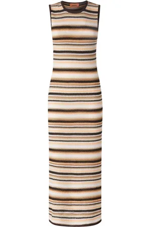 Missoni Vestido midi con rayas estampadas