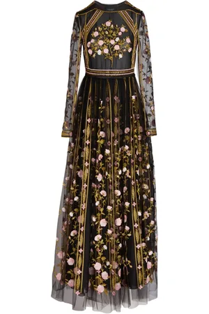 Giambattista Valli Vestido de tul con detalle bordado