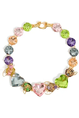 Bimba y Lola Collar con detalles de cristal y motivo de abeja