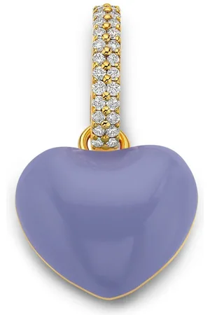 BUDDHA MAMA Dije de corazón en oro amarillo de 20kt con diamantes