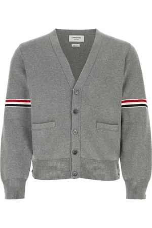 Thom Browne Suéter de tejido milano con detalle a rayas