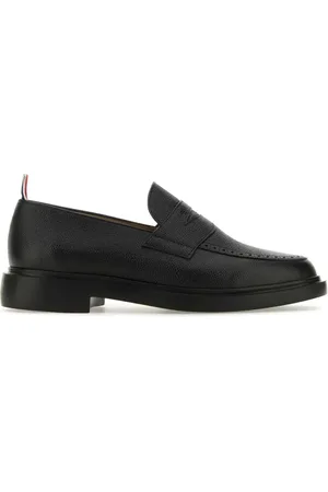 Thom Browne Mocasines penny con diseño granulado