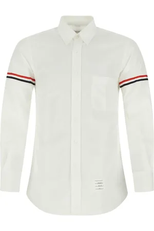 Thom Browne Camisa con detalle de rayas RWB