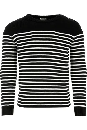 Saint Laurent Marinère striped knitted jumper