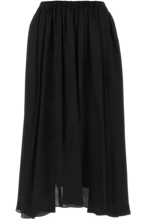 Balenciaga Falda midi con logo en jacquard