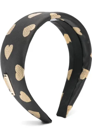 Moschino Diadema con corazones estampados