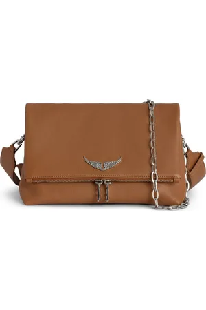 Zadig & Voltaire Bolsa crossbody con placa del logo