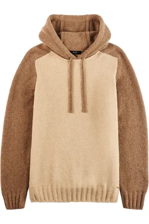 FAY Hoodie tejida con paneles