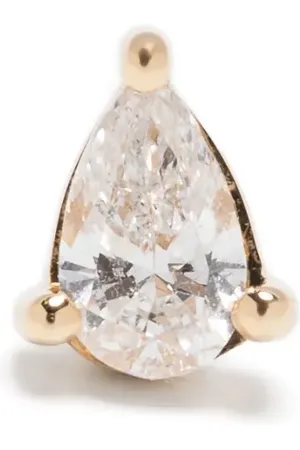 KIMAI Arete en oro amarillo de 18kt con diamante