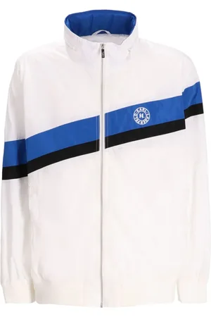 Karl Lagerfeld Chamarra bomber con detalle de rayas