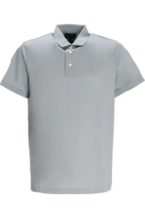 Emporio Armani Playera tipo polo con motivo águila