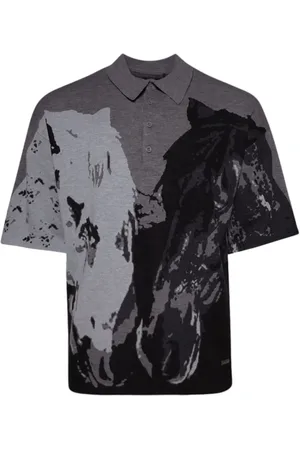 Nahmias Playera tipo polo tejida Horse