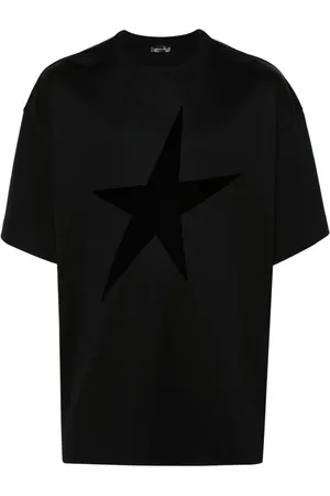 MUGLER Playera con estrellas afelpadas