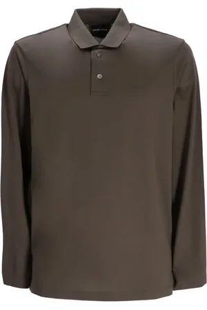 Emporio Armani Playera tipo polo con motivo águila