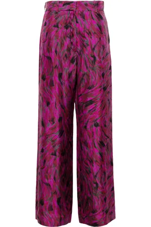 Lanvin Pantalones con pinceladas estampadas