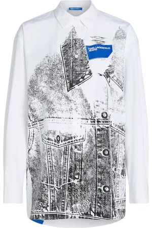 Karl Lagerfeld Camisa con estampado trompe-l