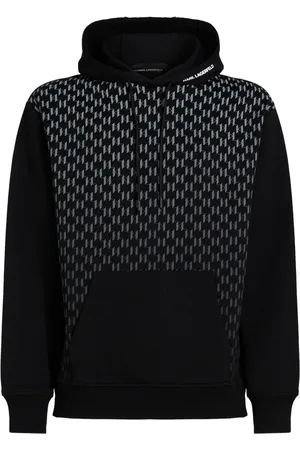 Karl Lagerfeld Hoodie con monograma degradado