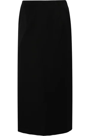 Simone Rocha Falda midi con detalle de solapa