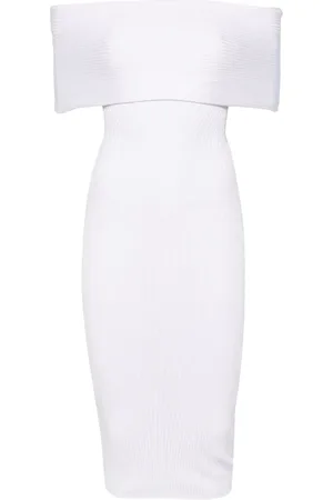 MUGLER Vestido con hombros descubiertos