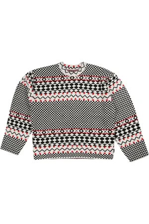 STUSSY Jacquard knit crew-neck jumper