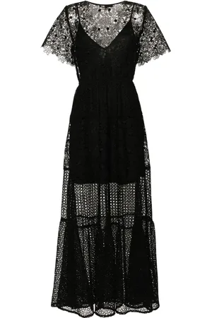 Maje Vestido largo acampanado