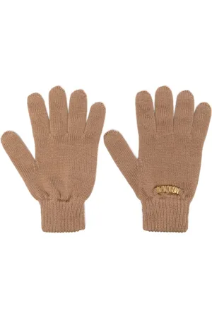 Moschino Guantes con letras del logo