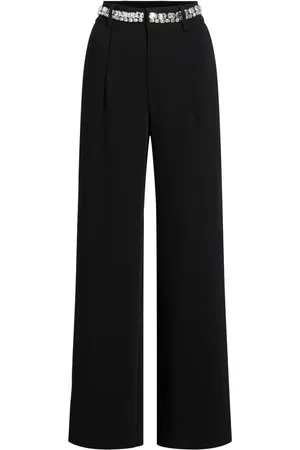 Cinq A Sept Pantalones Genna con detalles de strass
