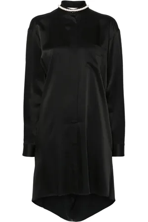 Moschino Vestido camisero con perlas artificiales