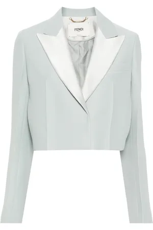 Fendi Blazer corto con panel en contraste