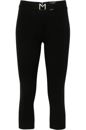 MUGLER Pantalones con placa del logo