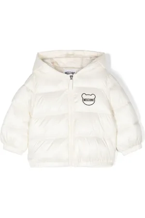 Moschino Chamarra capitonada con parche del logo