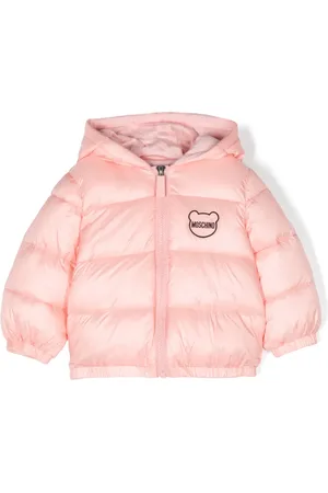 Moschino Chamarra capitonada con parche del logo