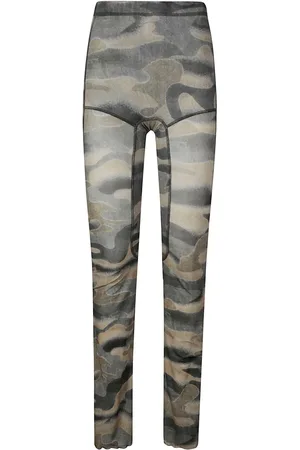 KNWLS Pants acampanados con estampado militar