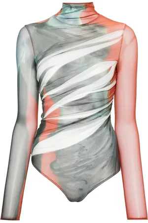 MUGLER Body con estampado abstracto